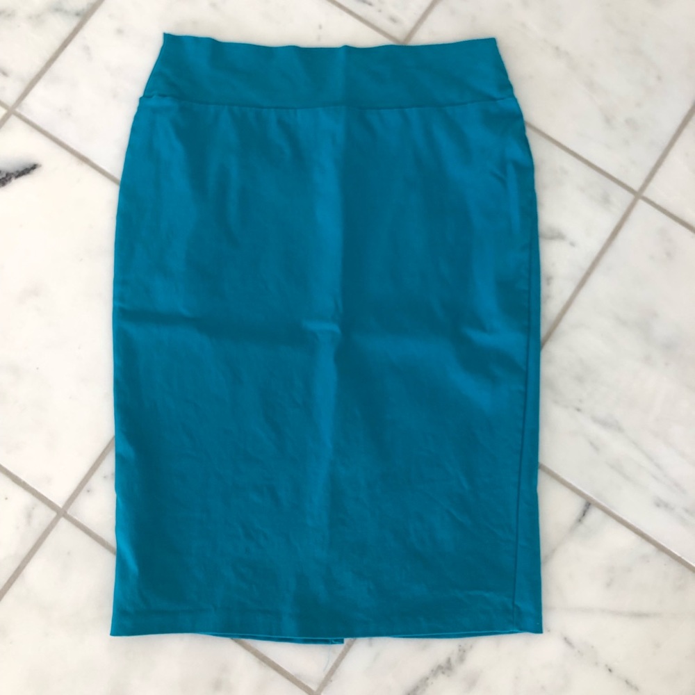 Teal Pencil Skirt